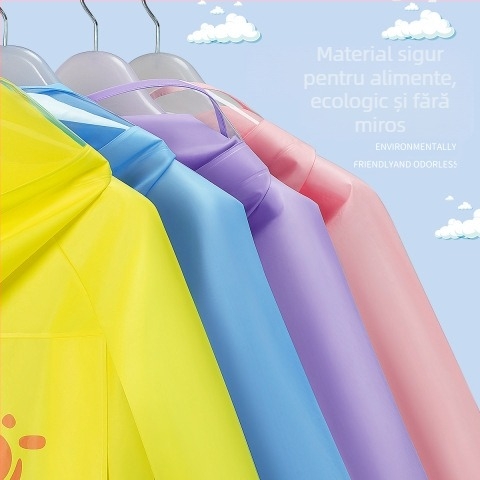 Pelerina de ploaie pentru copii, poncho cu desene animate, pentru grădiniță, școală primară, cu ghiozdan, scaun, băieți și fete, pelerina de ploaie, en-gros