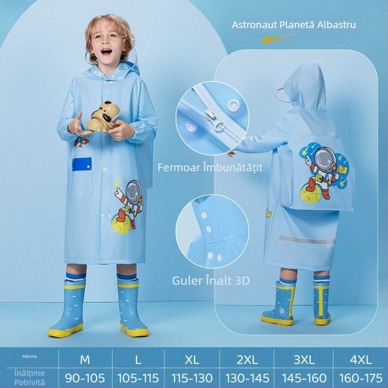 Pelerina de ploaie pentru copii, poncho cu desene animate, pentru grădiniță, școală primară, cu ghiozdan, scaun, băieți și fete, pelerina de ploaie, en-gros