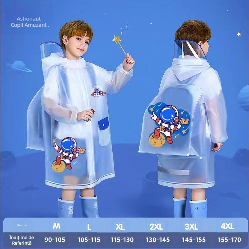 Pelerina de ploaie pentru copii, poncho cu desene animate, pentru grădiniță, școală primară, cu ghiozdan, scaun, băieți și fete, pelerina de ploaie, en-gros