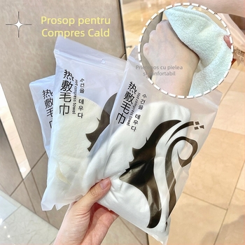 Gemeng compresă caldă prosop urechi-agățător moale piele-prietenoasă încălzire cu abur rece și cald compresă prosop față compresă umedă piele-umplere prosop față