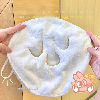 Gemeng compresă caldă prosop urechi-agățător moale piele-prietenoasă încălzire cu abur rece și cald compresă prosop față compresă umedă piele-umplere prosop față