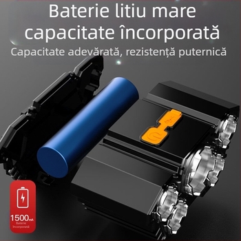 Lanternă frontală LED nouă cu 5 capete, reîncărcabilă prin USB, cu lanternă de pescuit cu rază lungă de acțiune, cu lumină puternică