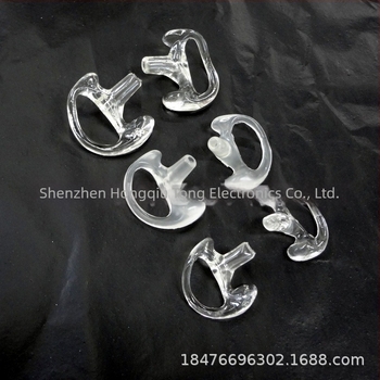 Accesorii pentru conducte de aer, cârlig pentru ureche, walkie-talkie, căști pentru telefon mobil, dop pentru urechi moale din silicon, suport triunghiular în formă de D, căști