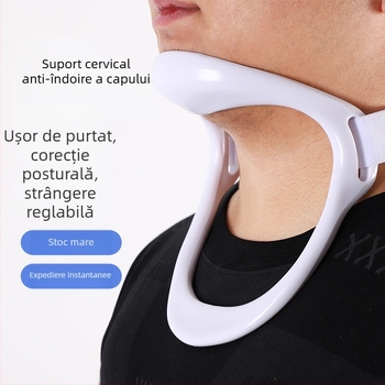 Dispozitiv de tracțiune pentru gât pentru uz casnic, corector de înclinare înainte a coloanei cervicale pentru gât și umăr, instrument de susținere a gâtului pentru corectarea posturii pentru persoanele care petrec mult timp privind în jos