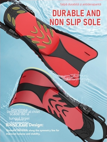 Labe de înot reglabile, labe de înot universale și snorkeling pentru adulți și copii, echipament de accelerare asistată pentru scufundări adânci