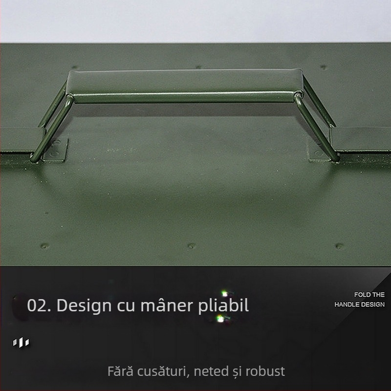 Cutie metalică Bullet, cutie de depozitare a sculelor din fier forjat, cutie de depozitare sigilată portabilă pentru scule, multifuncțională, protectoare