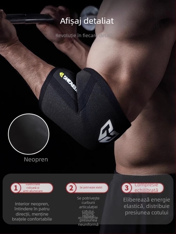 Protecții de cot pentru fitness BOXERGING, genunchiere, presă la bancă, ridicare de greutăți, echipament profesional Hercules, antrenament pentru mișcarea articulațiilor