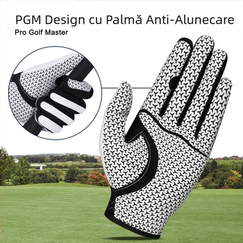 Mănuși de golf PGM pentru bărbați, mănuși magice elastice, antiderapante, respirabile, ultrafine, din pânză, pentru mâinile stânga și dreapta