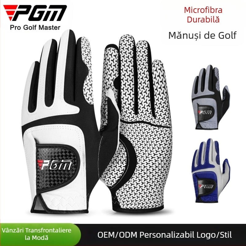 Mănuși de golf PGM pentru bărbați, mănuși magice elastice, antiderapante, respirabile, ultrafine, din pânză, pentru mâinile stânga și dreapta