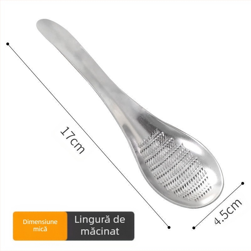 Oțel inoxidabil multifuncțional Grinder ghimbir Grinder Wasabi medicină Grinder lingură tip manual usturoi Creamer bucătărie ustensile