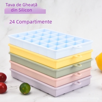 Transfrontalieră pătrată silicon Ice Cube 24 grilă uz casnic înghețată mucegai alimentar grad Creative DIY Ice Maker Ice Cube mucegai
