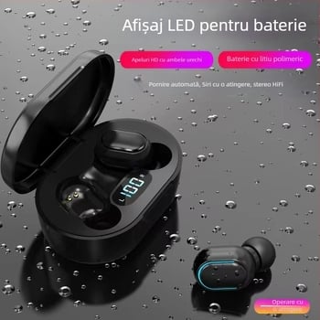 Căști Bluetooth wireless intraauriculare A6S transfrontaliere, cele mai bine vândute E6S E7S, mini sport, stil business, cu durată lungă de viață a bateriei