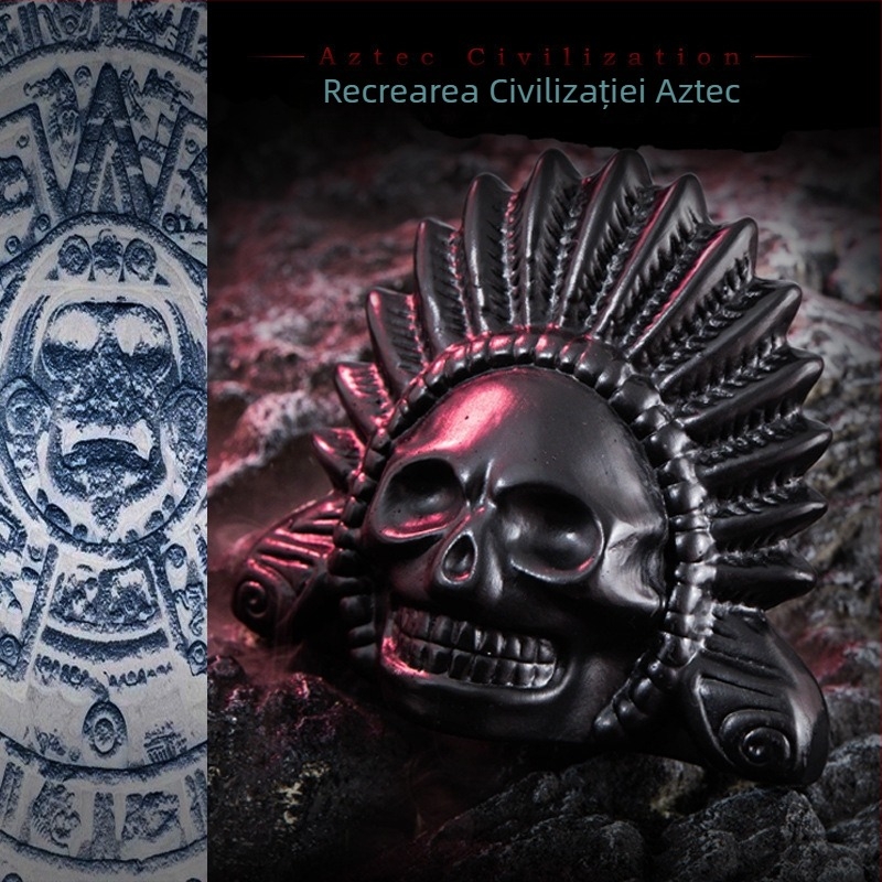 Ocarina Decompresie Jucărie Fantomă Chemare Fluier Halloween Aztec Moarte Fluier Demon Horror Scream Flaut Divertisment