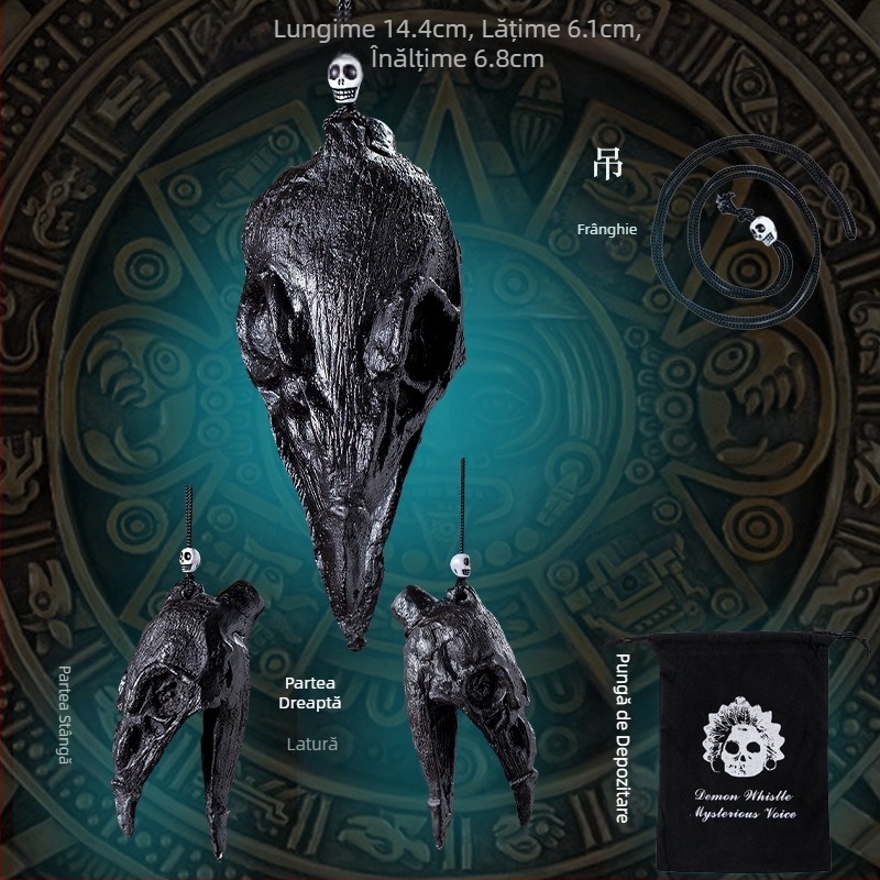 Ocarina Decompresie Jucărie Fantomă Chemare Fluier Halloween Aztec Moarte Fluier Demon Horror Scream Flaut Divertisment