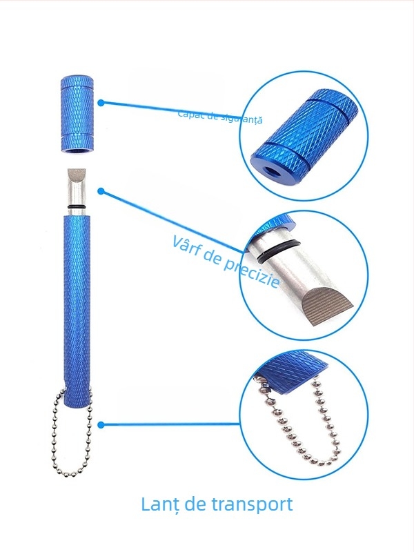 Cuțit de curățare din aliaj de aluminiu pentru golf, cuțit de curățare a canelurilor pentru capul clubului, curățător de șanțuri, accesorii pentru instrumente de curățare a golfului