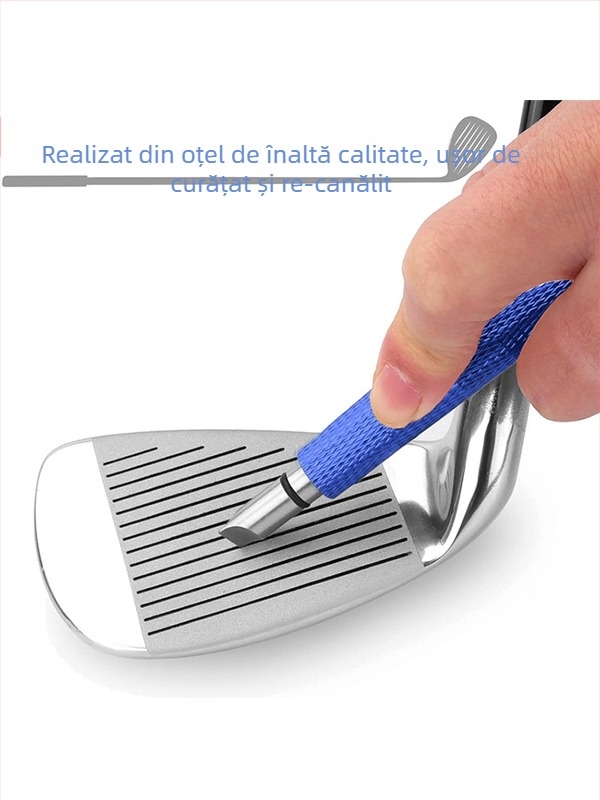 Cuțit de curățare din aliaj de aluminiu pentru golf, cuțit de curățare a canelurilor pentru capul clubului, curățător de șanțuri, accesorii pentru instrumente de curățare a golfului