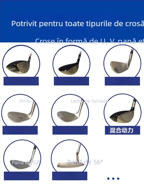 Cuțit de curățare din aliaj de aluminiu pentru golf, cuțit de curățare a canelurilor pentru capul clubului, curățător de șanțuri, accesorii pentru instrumente de curățare a golfului