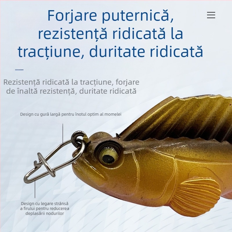 150 bucăți/cutie din oțel inoxidabil luya dovleac pin momeală falsă conector îmbunătățit accesorii echipamente de pescuit en-gros