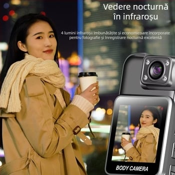 M114Kwifi Recorder de aplicare a legii Înregistrare video DV Clapă de buzunar Pantaloni Cameră mică Clip spate Viziune nocturnă App Cameră