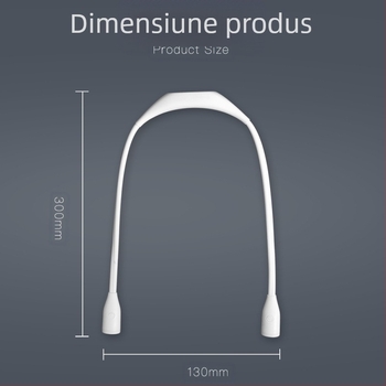 Lampă de citit portabilă suspendată pentru gât, lampă de citit cu LED-uri pentru protecția ochilor pentru studenți, lampă de citit cu încărcare USB, lampă LED pentru alergare nocturnă în aer liber