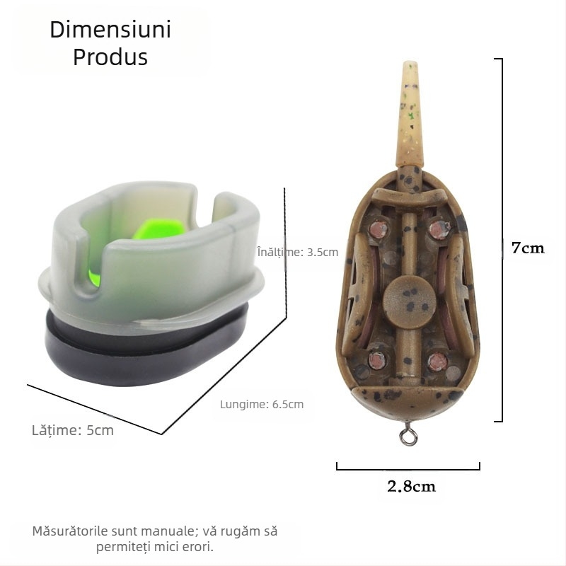 Suport pentru momeală transfrontalieră Coolo, pescuit în stil european, seria 3+1, suport pentru momeală, cârlig exploziv, suport pentru momeală, instrument pentru momeală, feide