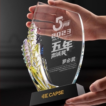 Trofeu de cristal 2024, trofeu creativ, onoare pentru angajați remarcabili, premii comemorative pentru echipe, medalie anuală pentru întâlnire, gravată