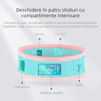 Geantă sport nouă, capacitate mare, telefon mobil, chei, pentru bărbați și femei, alergare în aer liber și echitație, multifuncțională, respirabilă, antiderapantă, picătură
