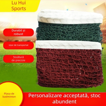 Plasă de badminton roșie și verde, portabilă, pentru interior și exterior, standard, pentru blocarea plasei de badminton transfrontaliere