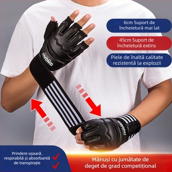 Mănuși de box cu jumătate de deget, mănuși de box profesionale MMA, cu sac de nisip pentru antrenament pentru bărbați și copii, cu jumătate de deget