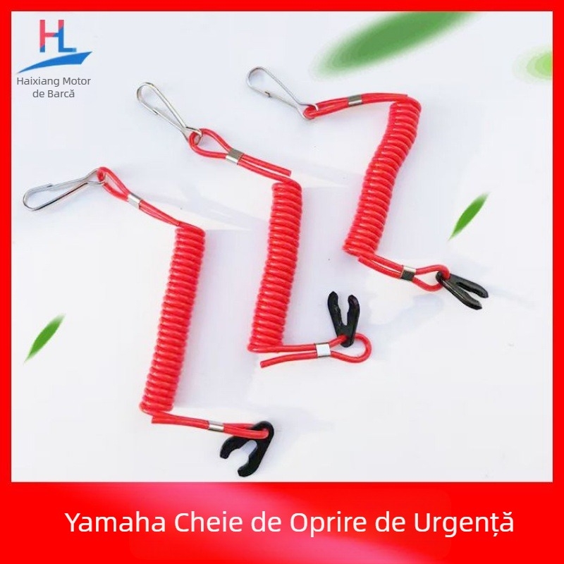 Cheie de siguranță pentru stingere a flăcării, frânghie pentru motor outboard Yamaha Suzuki Mercury East, cheie de contact pentru motor outboard