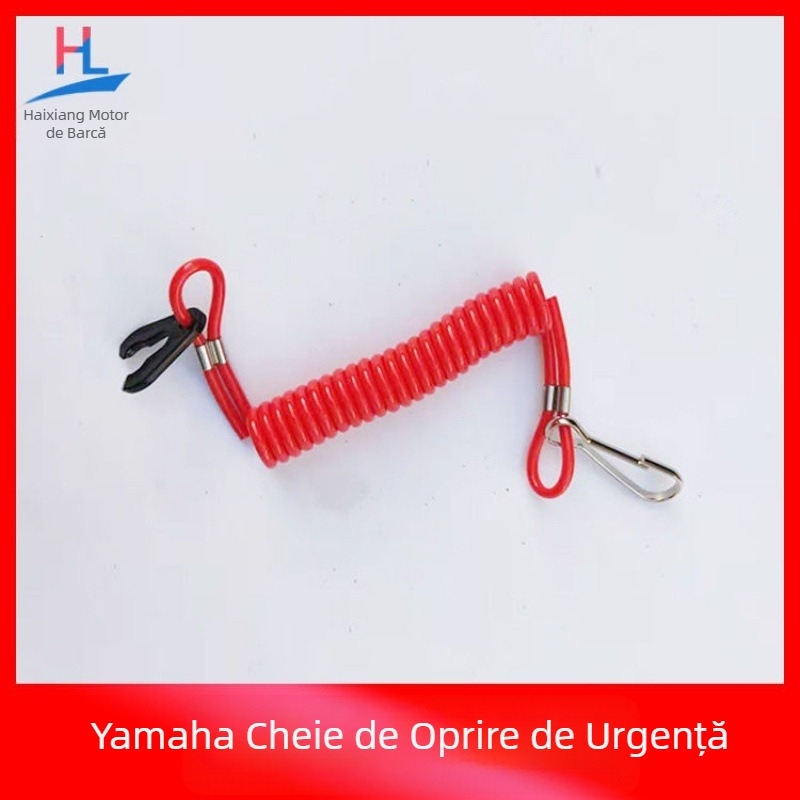 Cheie de siguranță pentru stingere a flăcării, frânghie pentru motor outboard Yamaha Suzuki Mercury East, cheie de contact pentru motor outboard