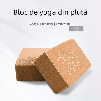 Cărămidă de yoga din plută de înaltă densitate, pentru copii, dans special antiderapant, sport, fitness, logo-ul gravării cărămizii de yoga