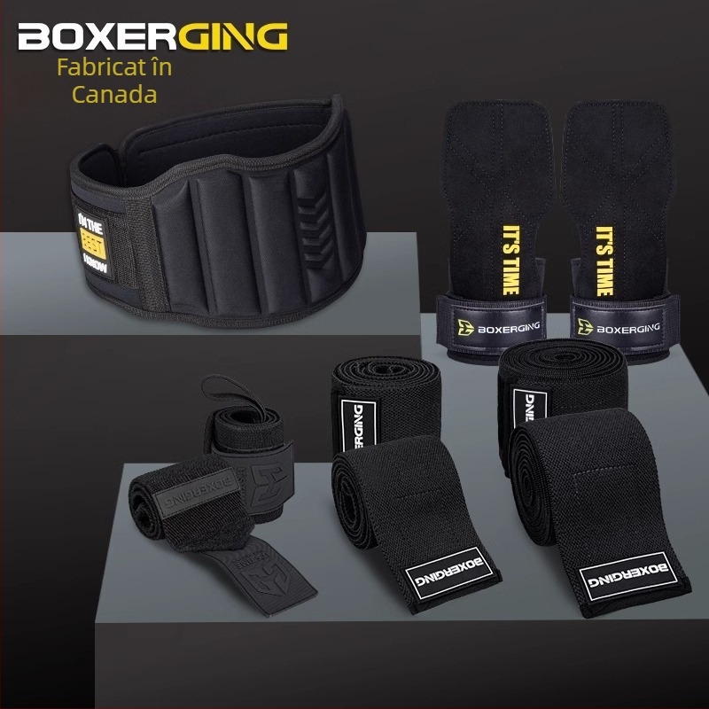 Centură de fitness pentru genuflexiuni, tracțiune dură, centură de întărire a încheieturii bărbaților, genunchiieră, cot, împingere, putere, haltere, protectori, costum combinat