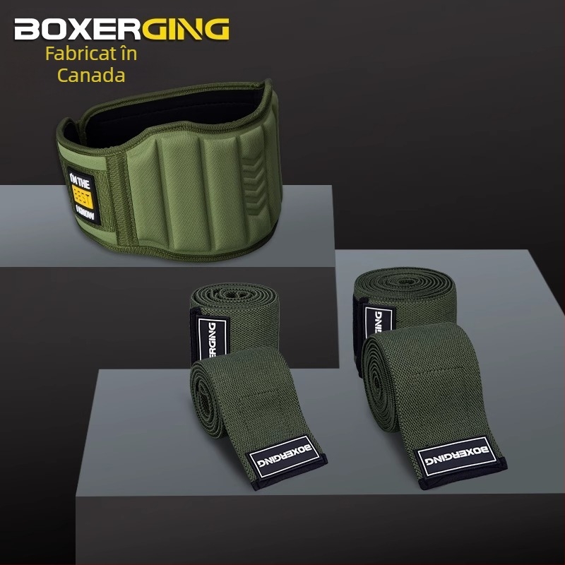 Centură de fitness pentru genuflexiuni, tracțiune dură, centură de întărire a încheieturii bărbaților, genunchiieră, cot, împingere, putere, haltere, protectori, costum combinat