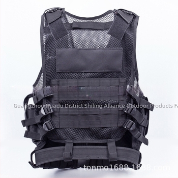 Vestă tactică de antrenament, persoană reală, echipament de joc CS, vestă de plasă din nailon, vestă de protecție pentru aventură pe teren, vestă tactică