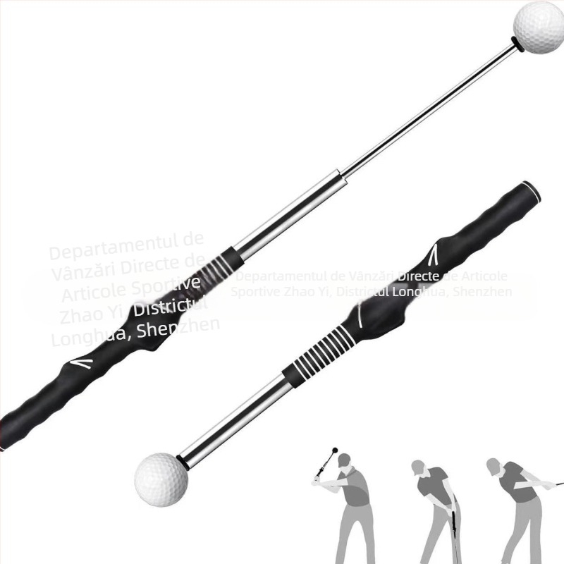Băț telescopic de golf pentru leagăn, dispozitiv de antrenament pentru leagăn de interior, accesorii pentru antrenament, leagăn de golf