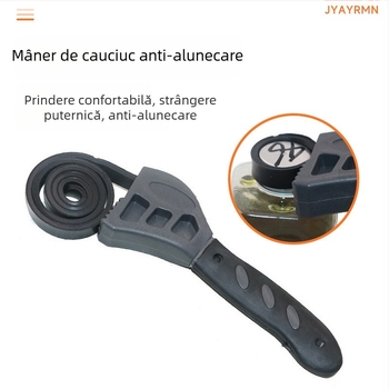 Cheie curea 6 inch multifuncțională 8 inch cheie solară pentru țevi deschizător de sticle filtru de reparații auto cheie cu dublu scop