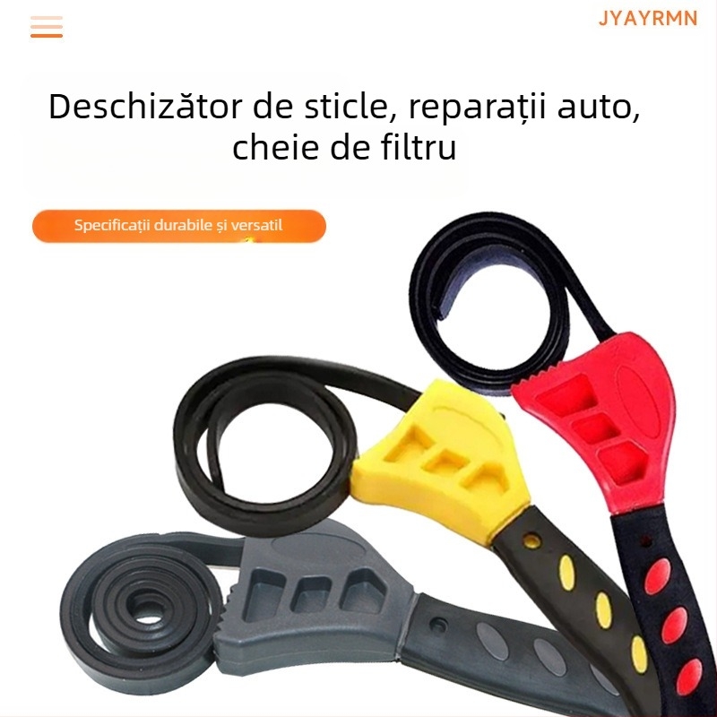 Cheie curea 6 inch multifuncțională 8 inch cheie solară pentru țevi deschizător de sticle filtru de reparații auto cheie cu dublu scop