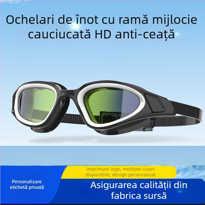 Ochelari de înot cu câmp vizual larg, echipament profesional de înot, ochelari de înot pentru adulți, ochelari de înot anti-aburire, protecție oculară de înaltă definiție, furnizare transfrontalieră