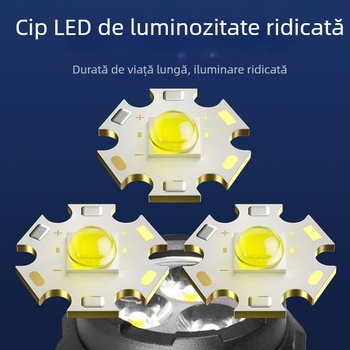 Lanternă mică transfrontalieră cu trei ochi COB, lumină laterală portabilă, stilou de evidențiere, clip, lumină de inspecție a lucrărilor, iluminat exterior magnetic puternic