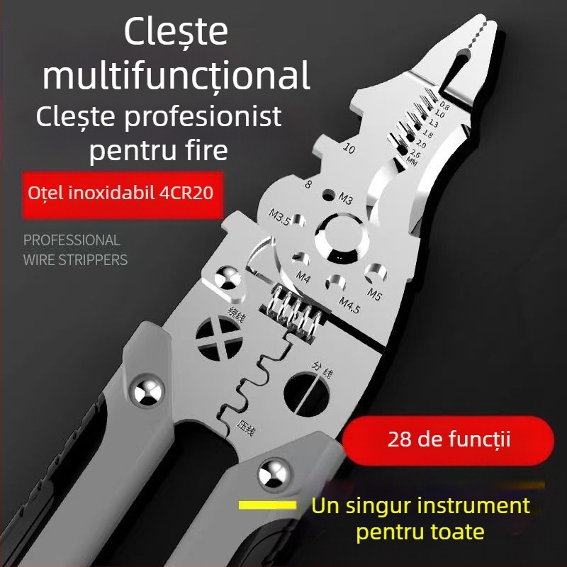 dezizolator de sârmă en-gros dezizolator de sârmă multifuncțional electrician dezizolator de sârmă rupt dezizolator de sârmă foarfece dezizolator de sârmă instrumente hardware pentru electricieni