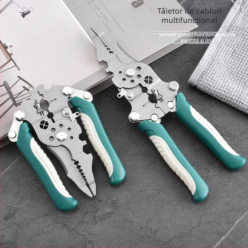 dezizolator de sârmă en-gros dezizolator de sârmă multifuncțional electrician dezizolator de sârmă rupt dezizolator de sârmă foarfece dezizolator de sârmă instrumente hardware pentru electricieni