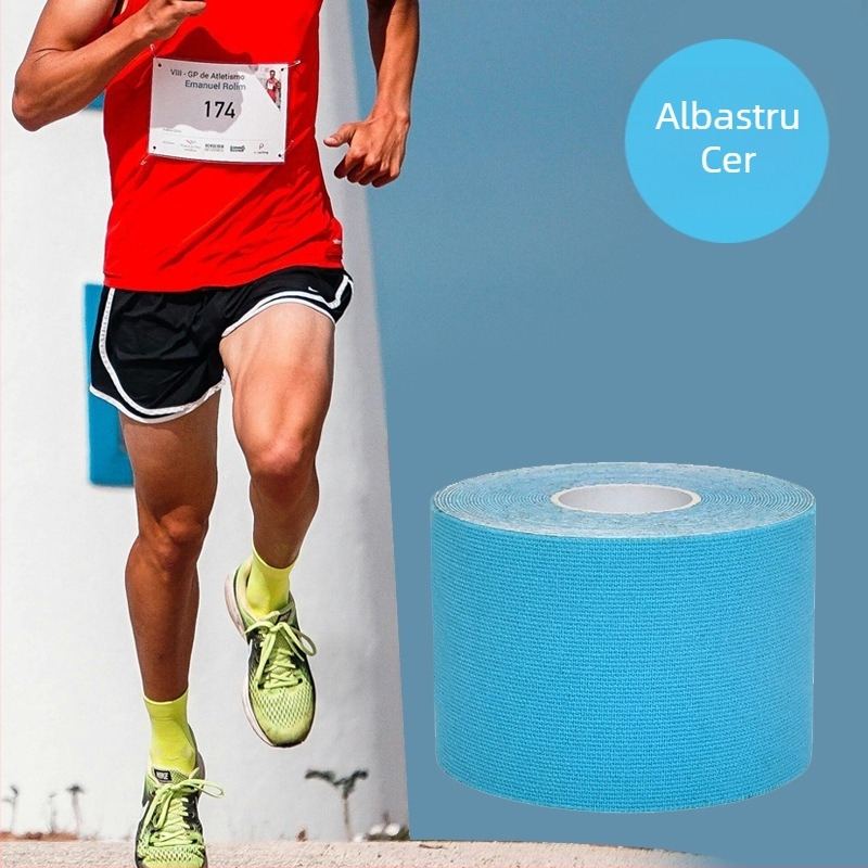 Bandă sportivă transfrontalieră pentru plasturi musculari, plasturi musculari, bandaj sportiv, patch kinesio, genunchiere, bandaj elastic, patch pentru piept