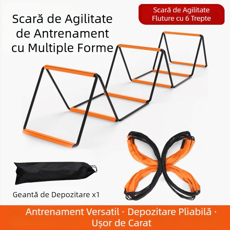 Scară sport multifuncțională sensibilă, scară fluture agilă, scară fixă pentru fitness, scară de antrenament pentru fotbal, scară de frânghie
