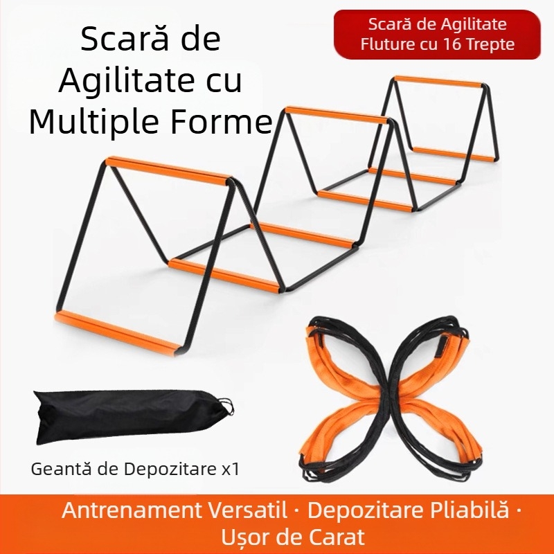 Scară sport multifuncțională sensibilă, scară fluture agilă, scară fixă pentru fitness, scară de antrenament pentru fotbal, scară de frânghie