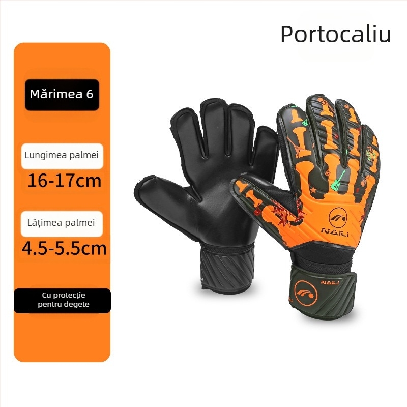 Mănuși de protecție pentru degete din latex pentru portar de fotbal, mănuși de protecție cu zece degete pentru adulți