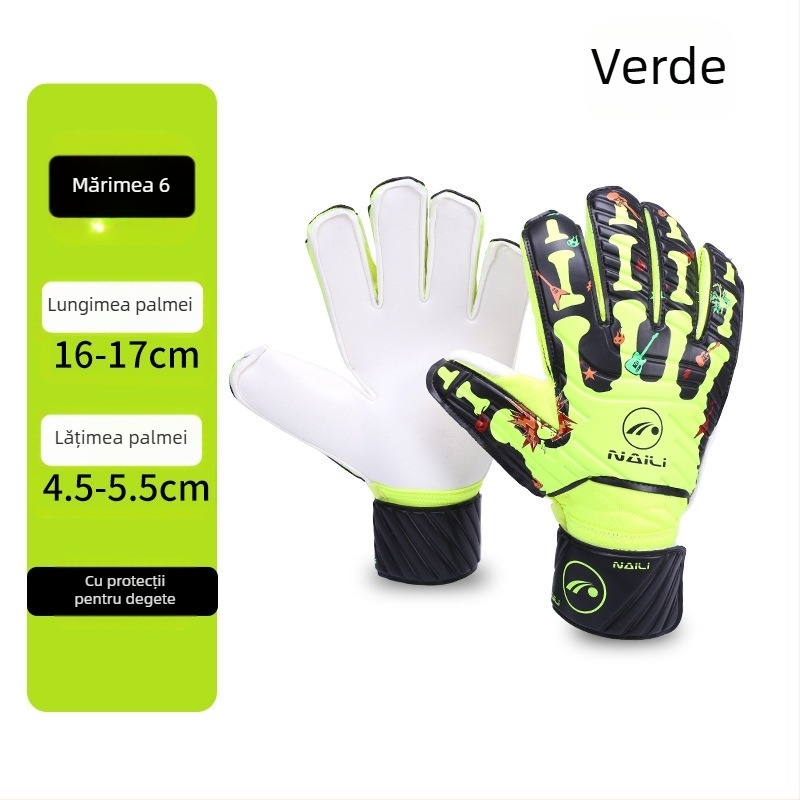 Mănuși de protecție pentru degete din latex pentru portar de fotbal, mănuși de protecție cu zece degete pentru adulți