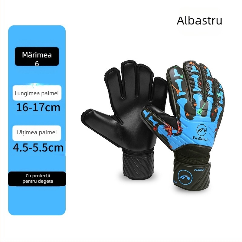 Mănuși de protecție pentru degete din latex pentru portar de fotbal, mănuși de protecție cu zece degete pentru adulți