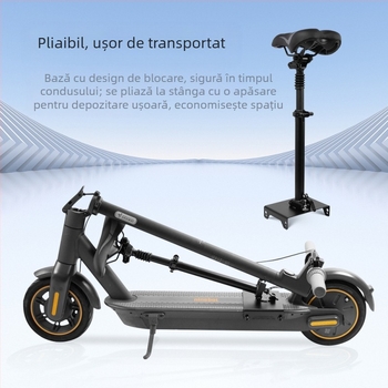 Potrivit pentru scaunul trotinetei electrice nr. 9 MAX G30, pliabil, fără găuri, kit convenabil pentru depozitare