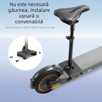 Potrivit pentru scaunul trotinetei electrice nr. 9 MAX G30, pliabil, fără găuri, kit convenabil pentru depozitare